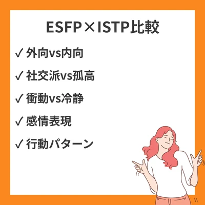 ESFPとISTPの違いと見分け方を徹底解説！のアイキャッチ画像