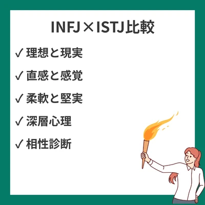 INFJとISTJの違いと見分け方を徹底解説！のアイキャッチ画像